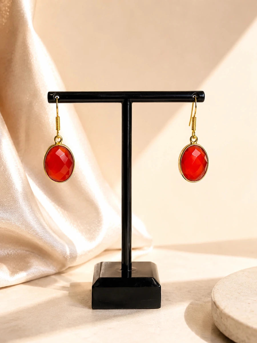 RUSTIC GLAM DROP EARRINGS - Pomcha Jaipur