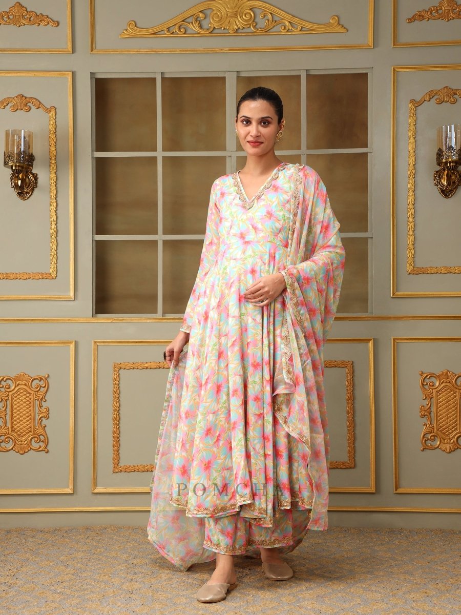 SAADGI GULISTAN ANARKALI SET - Pomcha Jaipur