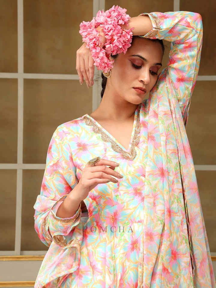 SAADGI GULISTAN ANARKALI SET - Pomcha Jaipur