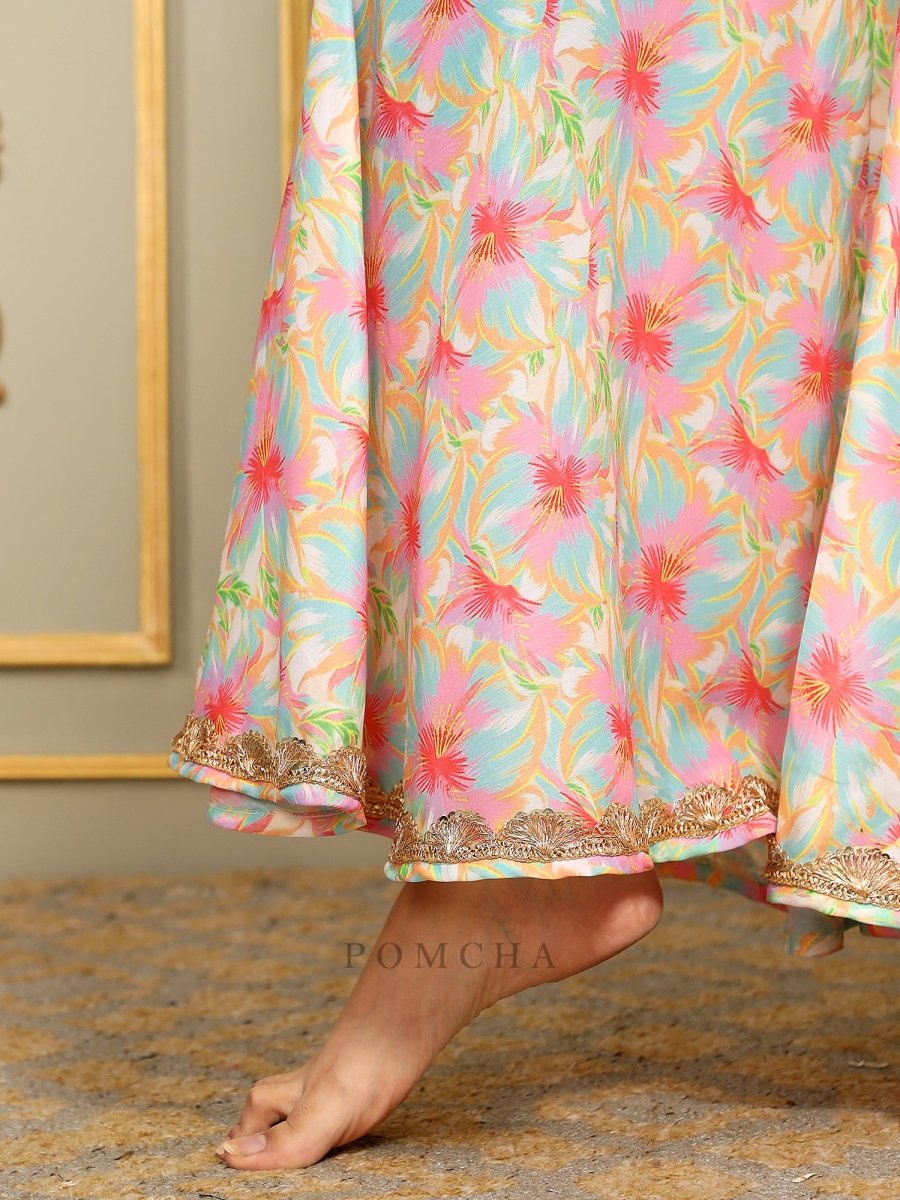 SAADGI GULISTAN SHARARA SET - Pomcha Jaipur