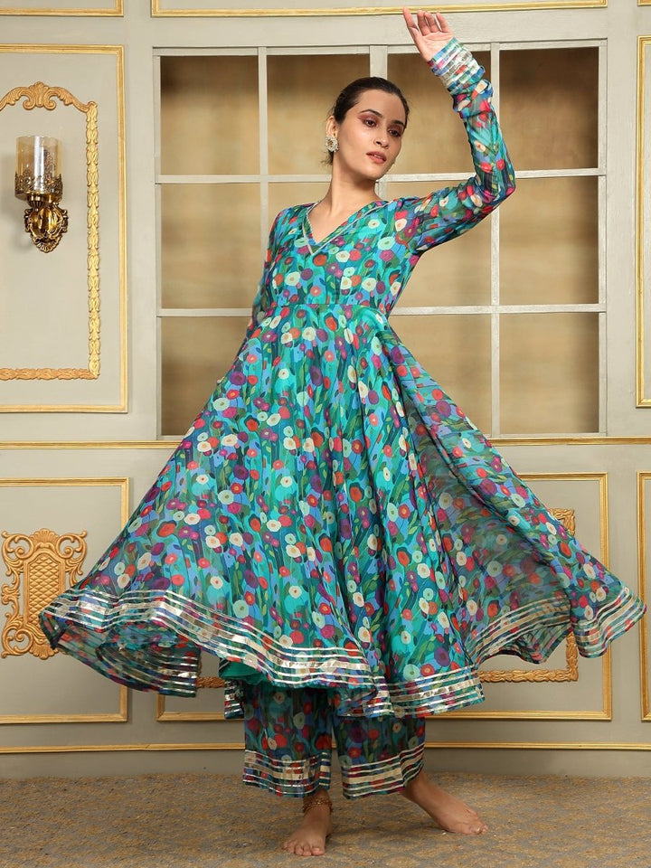 SAADGI PHULWARI ANARKALI SET - Pomcha Jaipur