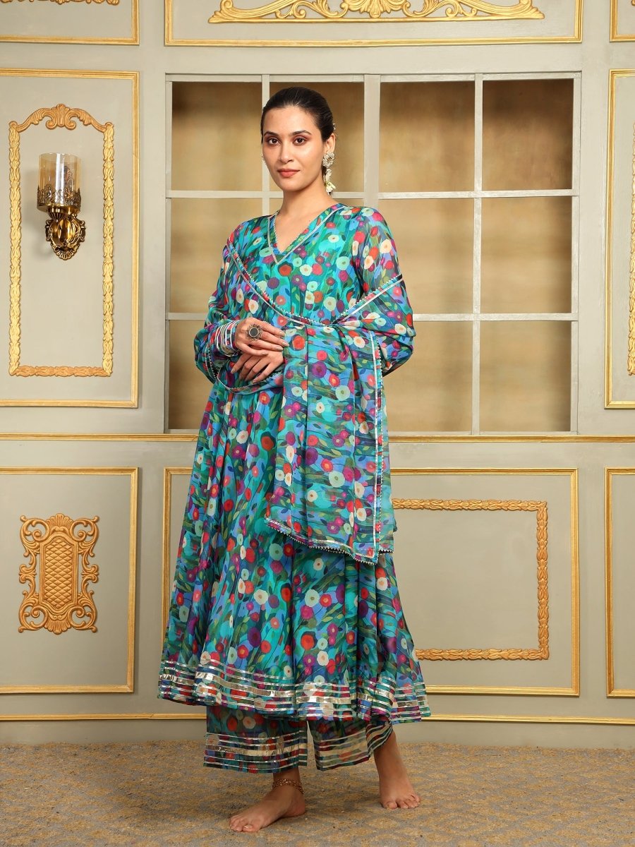 SAADGI PHULWARI ANARKALI SET - Pomcha Jaipur