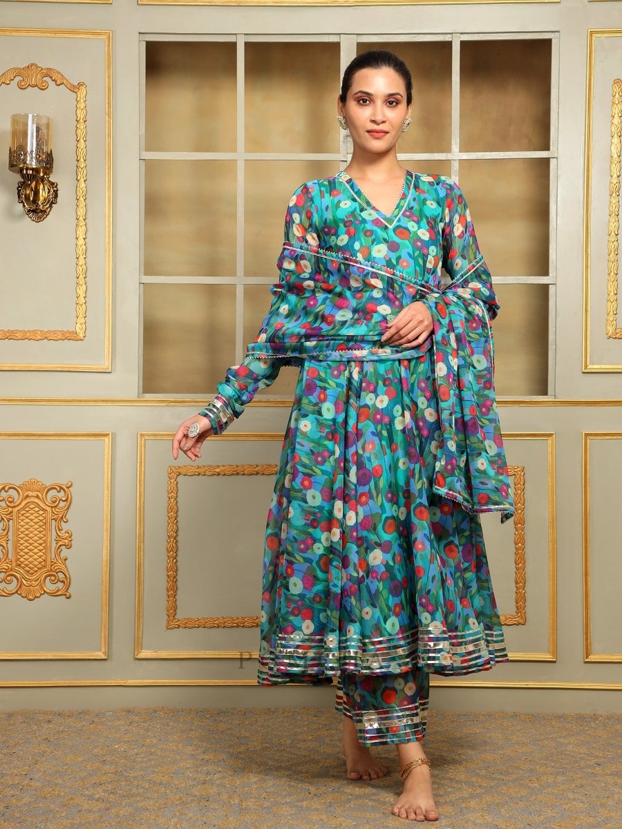 SAADGI PHULWARI ANARKALI SET - Pomcha Jaipur