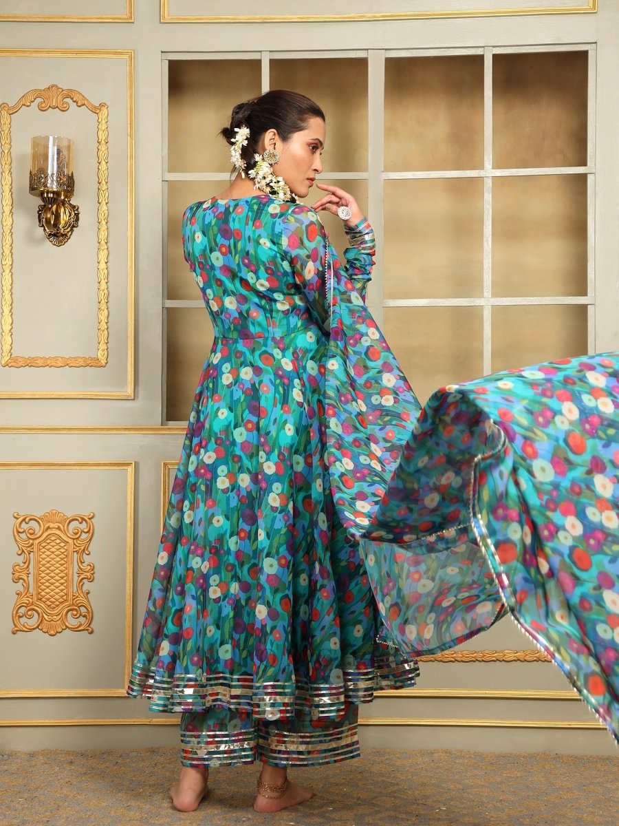 SAADGI PHULWARI ANARKALI SET - Pomcha Jaipur