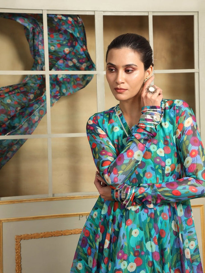 SAADGI PHULWARI ANARKALI SET - Pomcha Jaipur