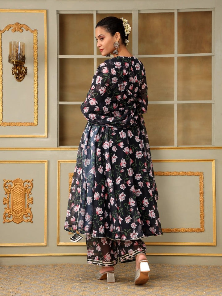 SAADGI PINK LOTUS ANARKALI SET - Pomcha Jaipur