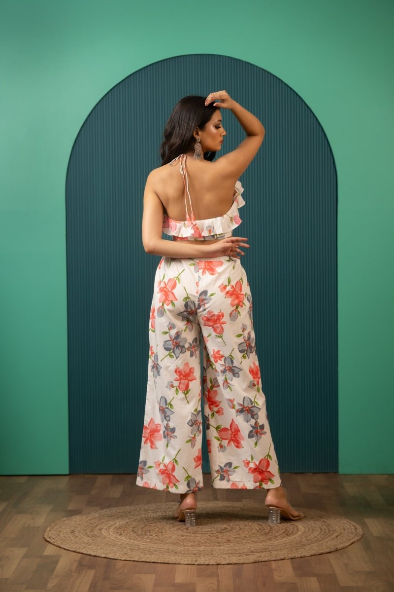 SUKOON BREEZY SUMMER SAFED FLORAL PRINT PANT SETS - Pomcha Jaipur