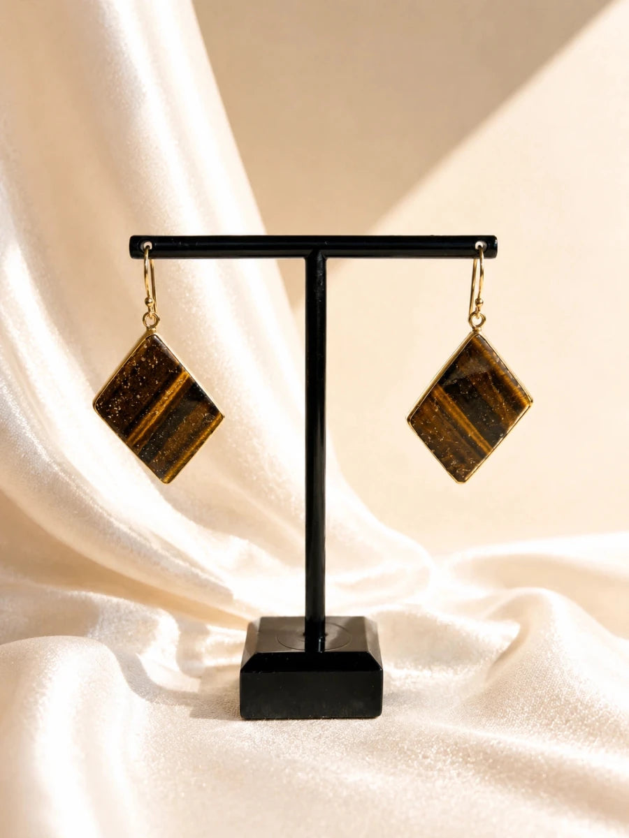 TERRA SQUARE DROP EARRINGS - Pomcha Jaipur