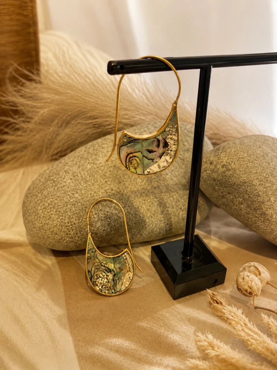 TIMELESS TRIBAL HOOPS - Pomcha Jaipur