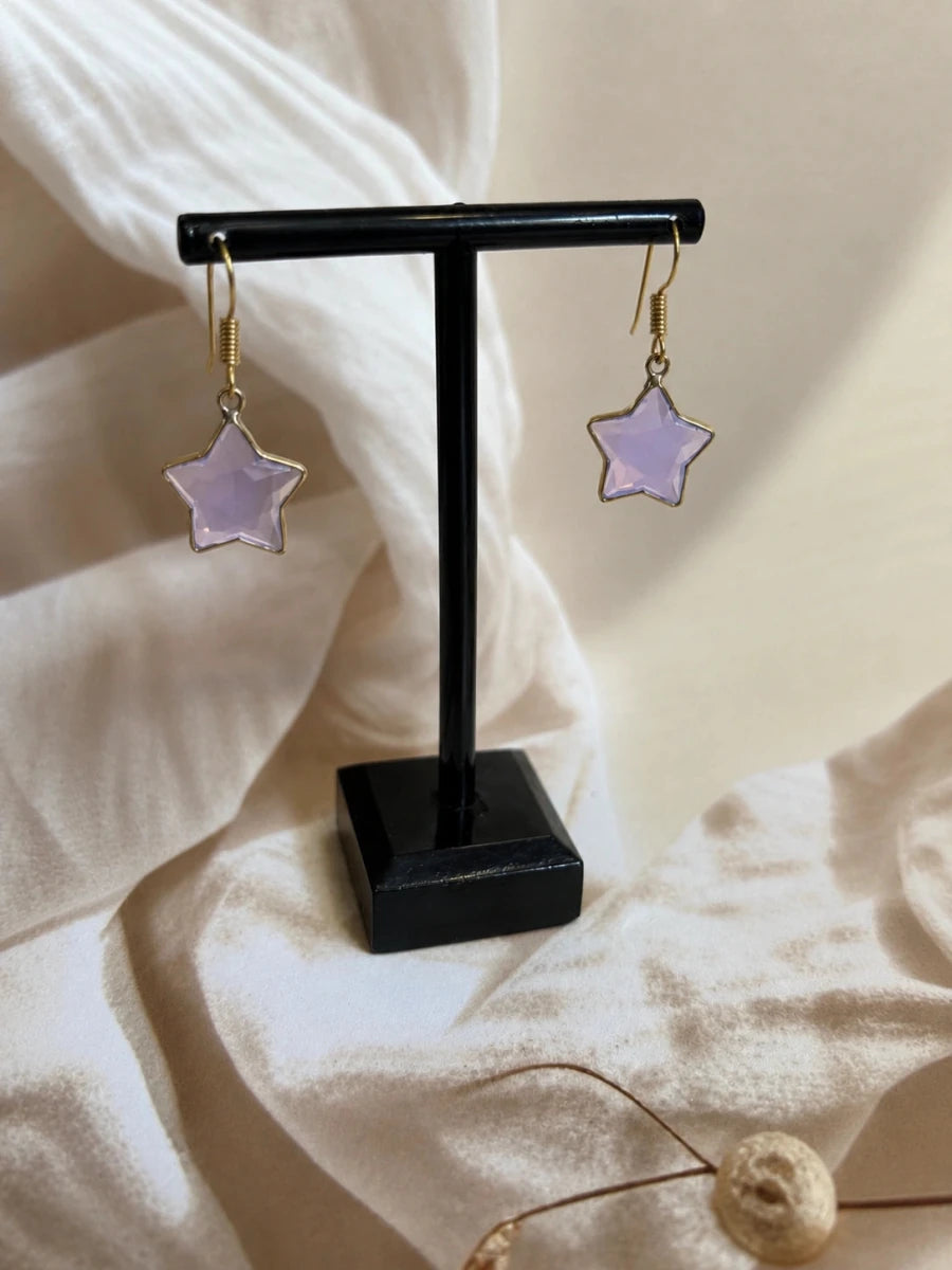 TINY STARS DROPS EARRINGS - Pomcha Jaipur