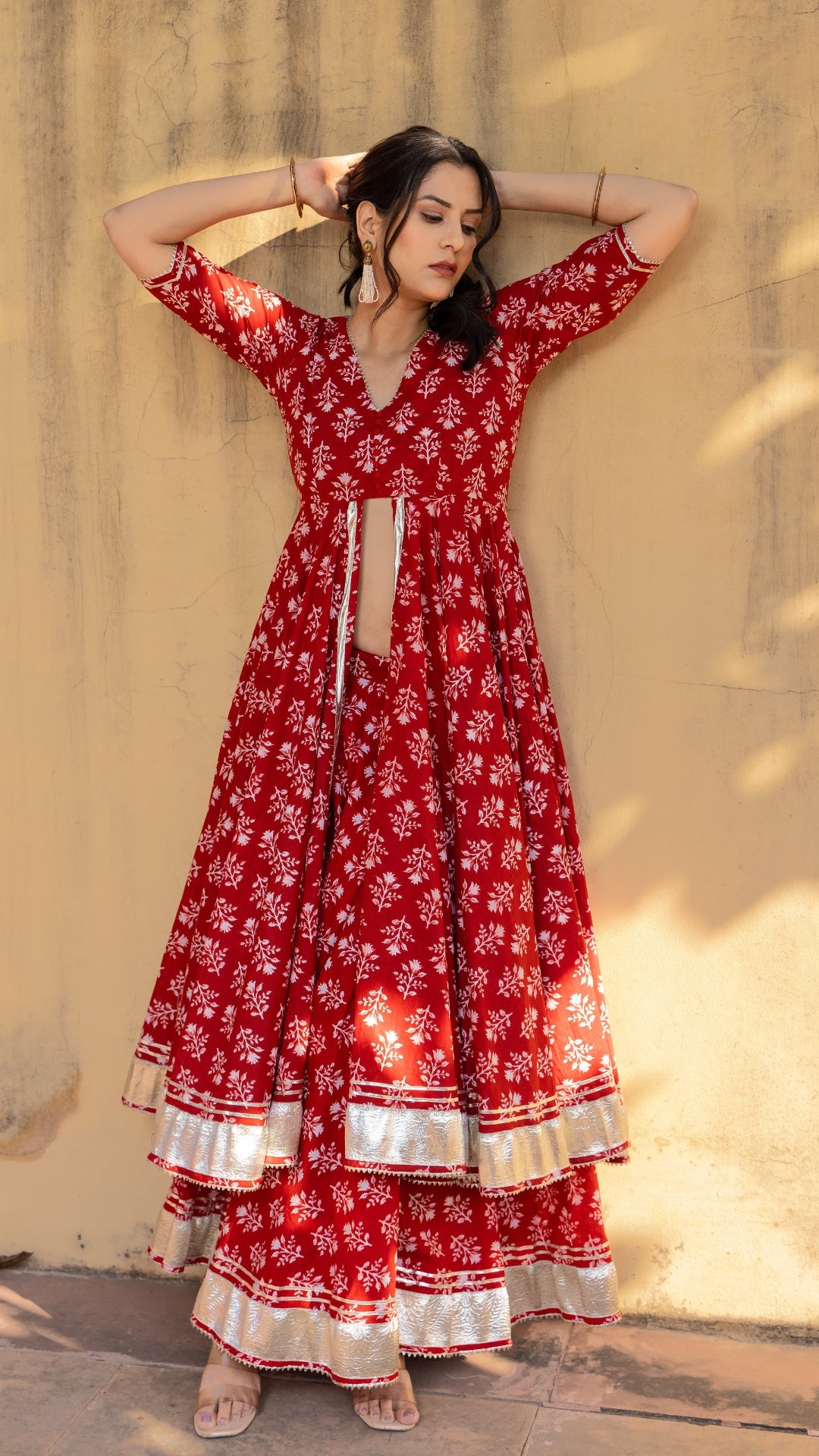 Buy TAVISHA FASHION Combo Wrap Around Maxi Skirt & Women's Jaipuri  Rajasthani Traditional Printed Casual Cotton Maxi Frock Dress Long Kurti,Rajasthani  Ethnic Designer Wear Kurtis & Skirts for Girls (17) at Amazon.in
