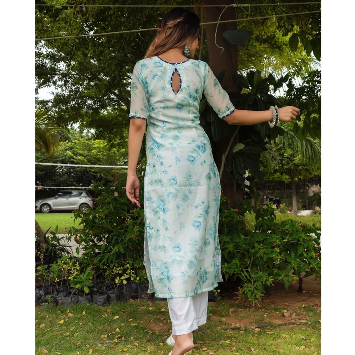 FALAK CHANDERI SUIT SET - Pomcha Jaipur