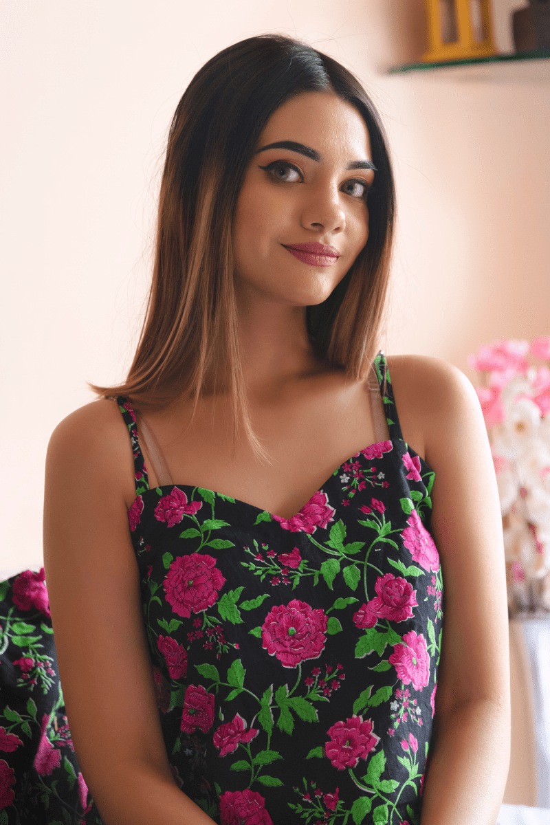 GULMOHAR COTTON HAND BLOCK NIGHT SET - Pomcha Jaipur