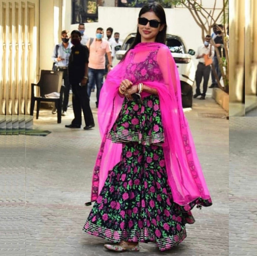 GULMOHAR COTTON HAND BLOCK SHARARA SET - Pomcha Jaipur