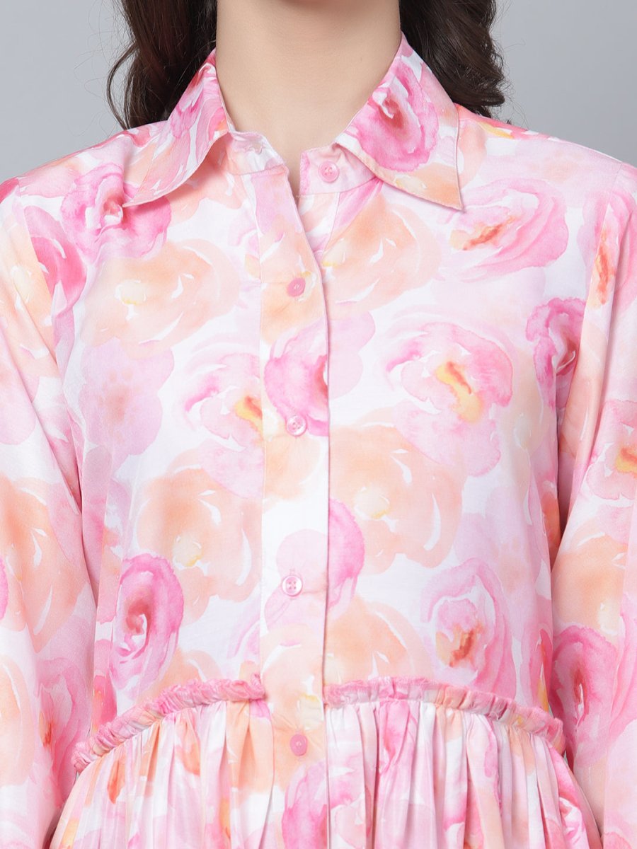 HAADIYA MUSLIN TIERED DRESS - Pomcha Jaipur