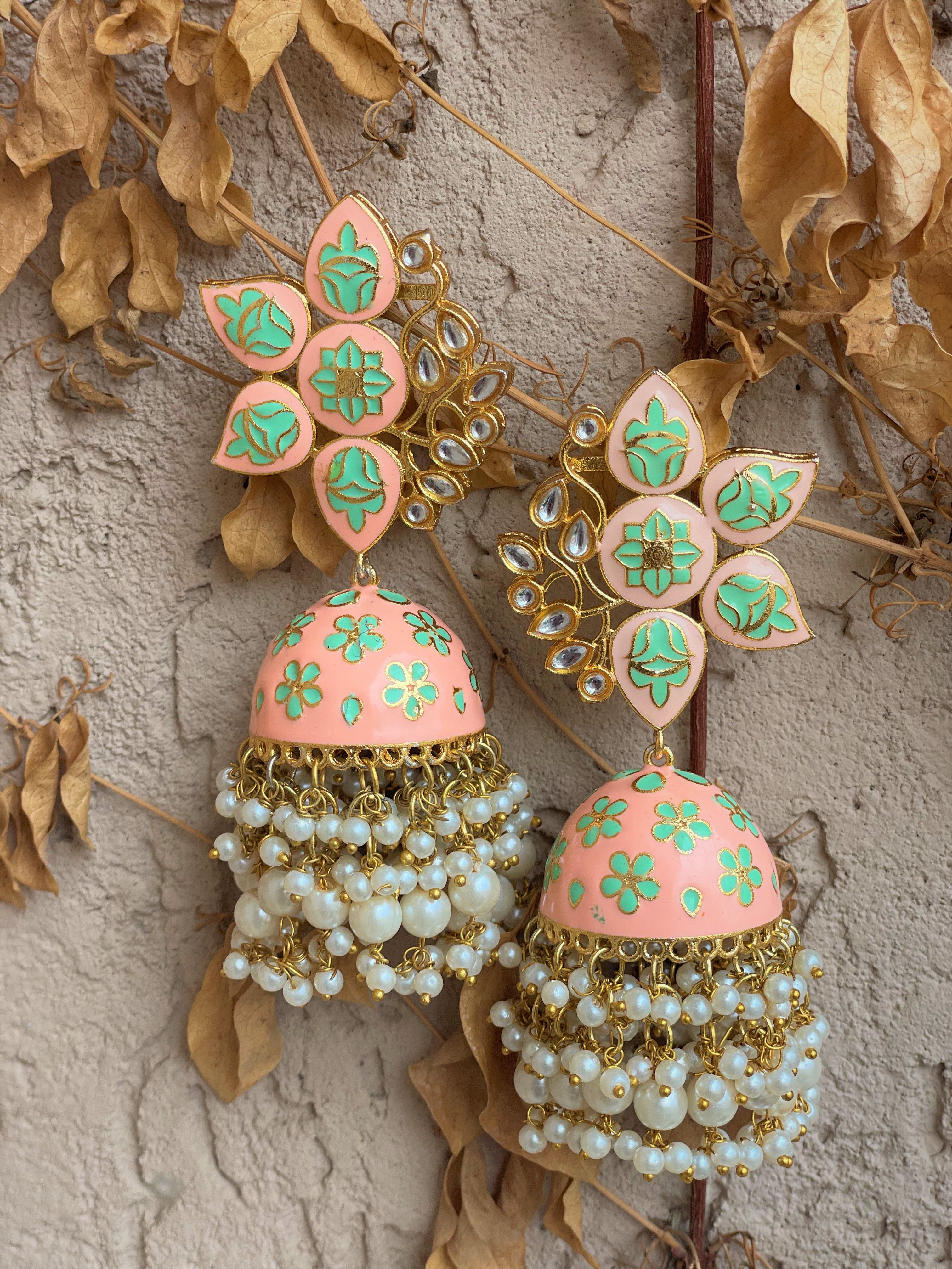 Buy indian earrings bollywood party jhumka earrings for women jhumki ethnic