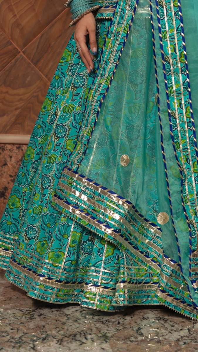 KALAKRITI COTTON HAND BLOCK SKIRT SET - Pomcha Jaipur