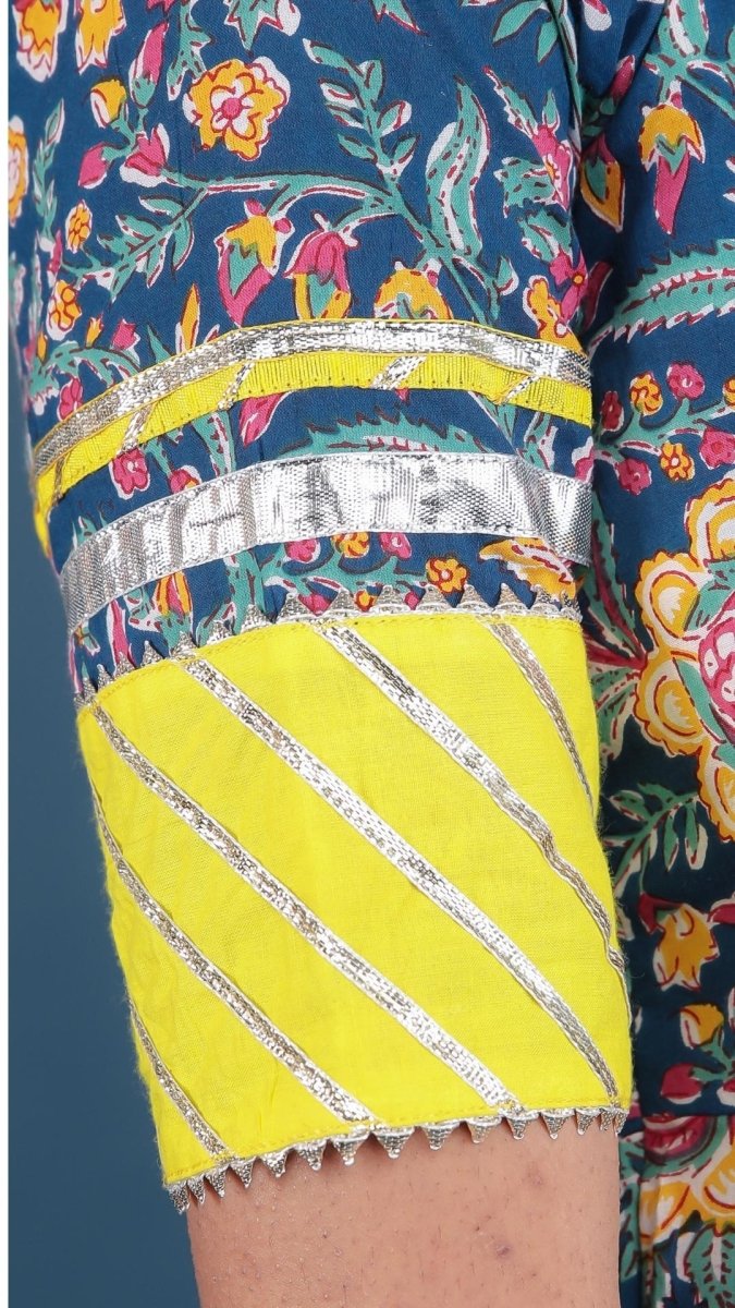 MISBA COTTON KALIDAR ANARKALI PLAZO SET - Pomcha Jaipur