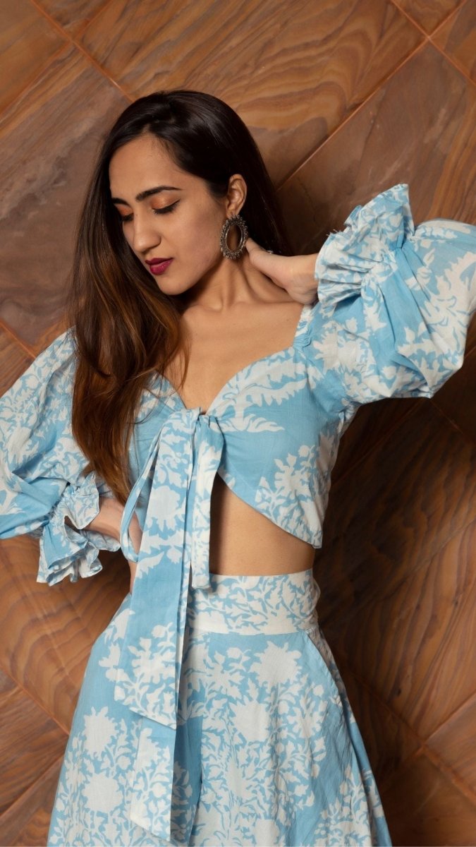 PEONY WHITE COTTON CO - ORDS SET - Pomcha Jaipur