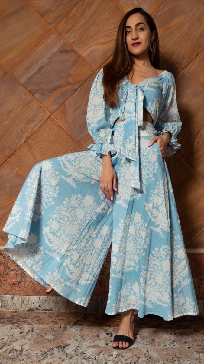 PEONY WHITE COTTON CO - ORDS SET - Pomcha Jaipur