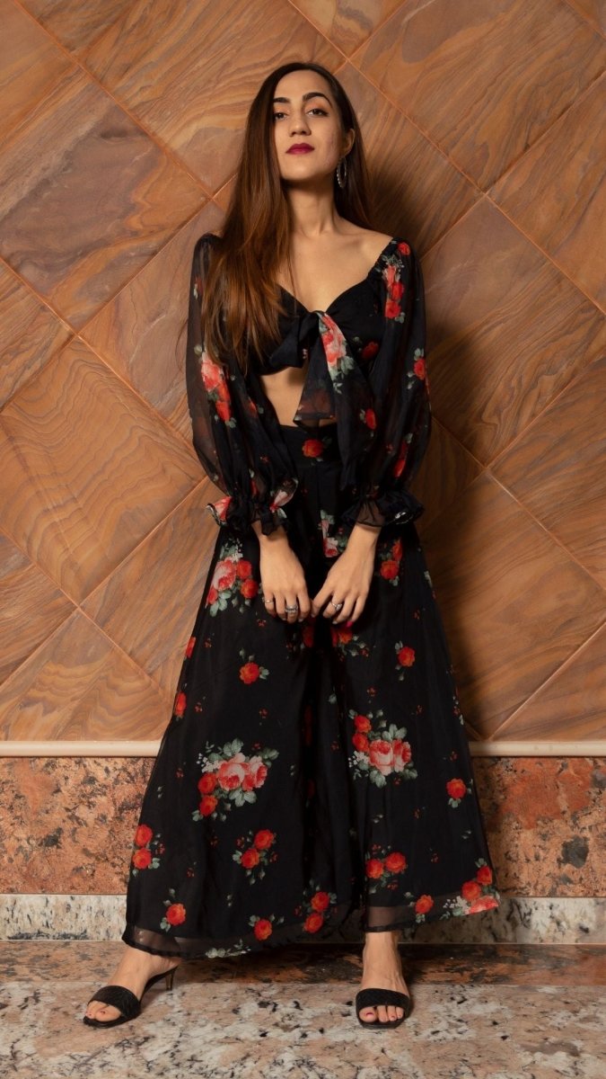 RED ROSE CO - ORDS SET - Pomcha Jaipur