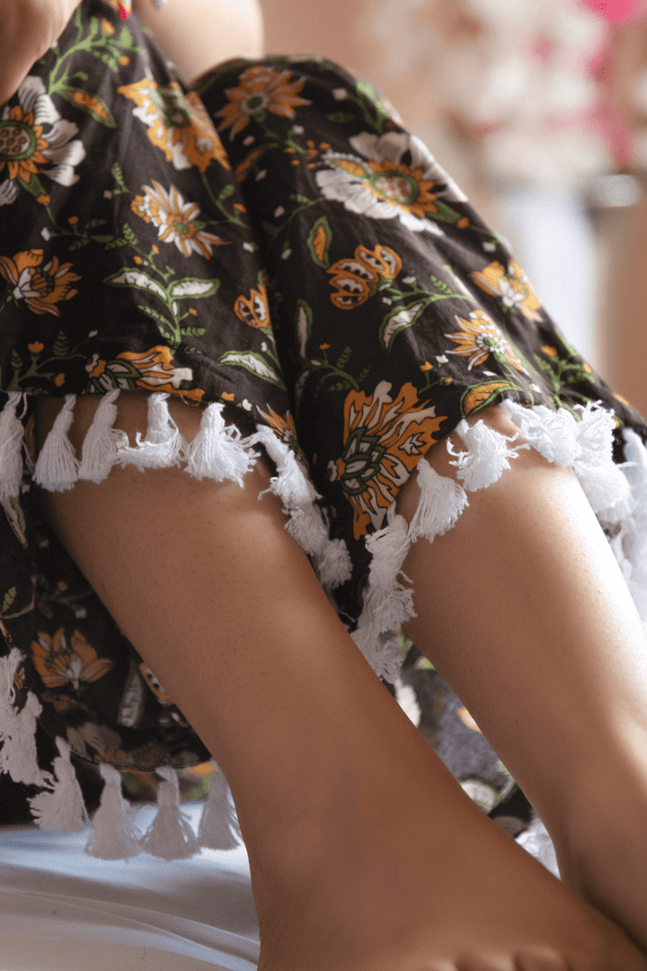 ROOP RANG HAND BLOCK COTTON NIGHT SET - Pomcha Jaipur