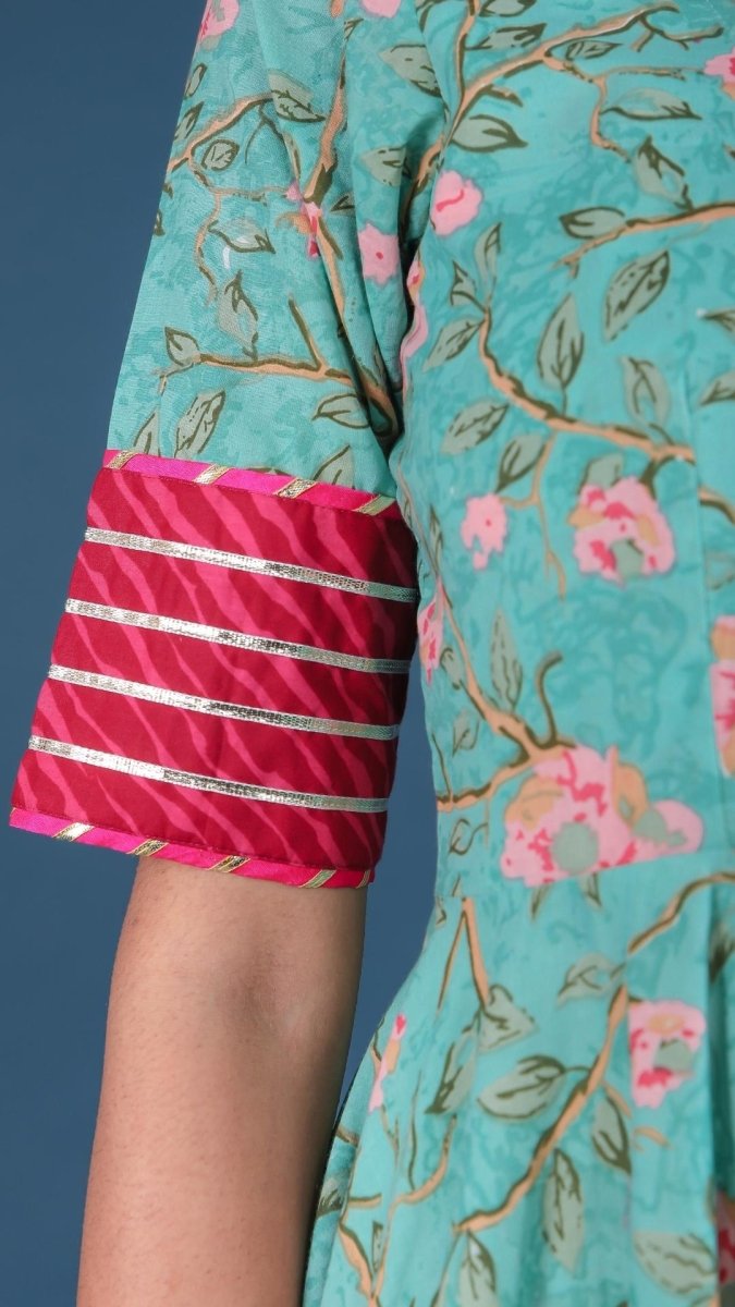 ROSEBUD COTTON ANGRAKHA SET - Pomcha Jaipur