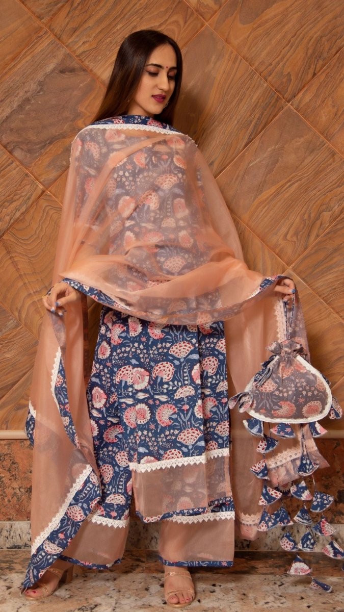 SARIKA COTTON SUIT SET - Pomcha Jaipur